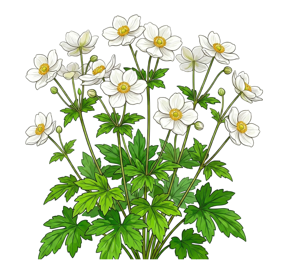 Анемона многонадрезная 