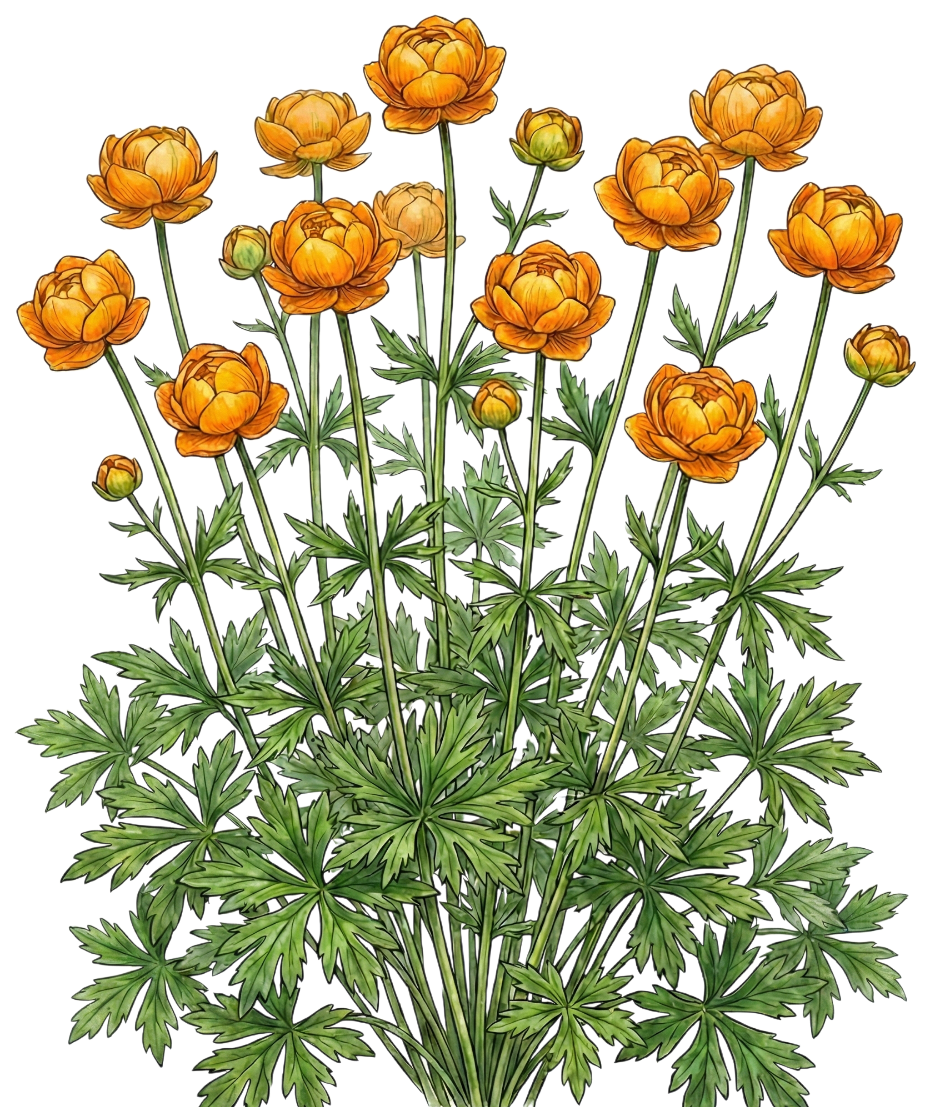 Купальница азиатская