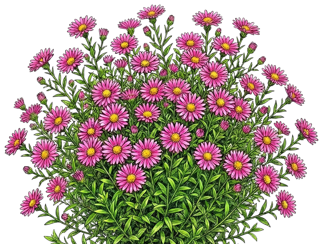 Астра кустарниковая 