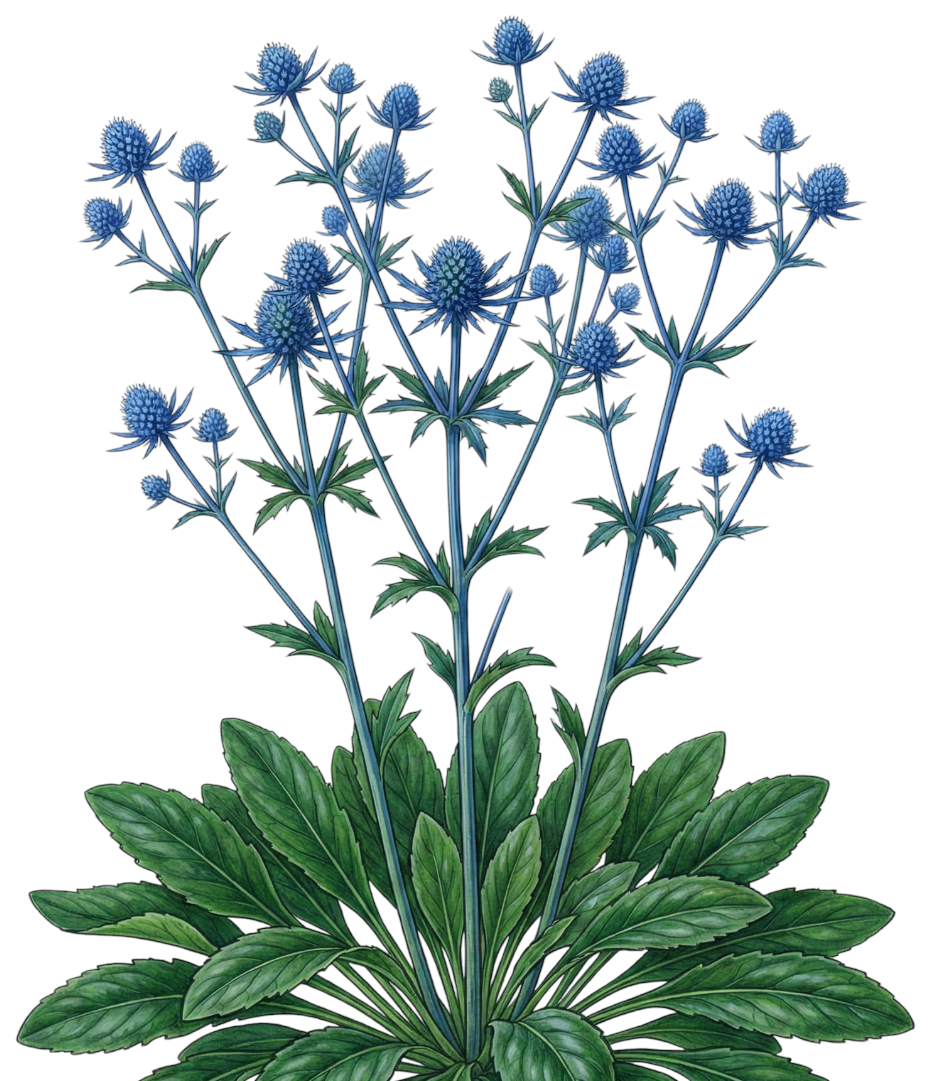 Синеголовник плосколистный