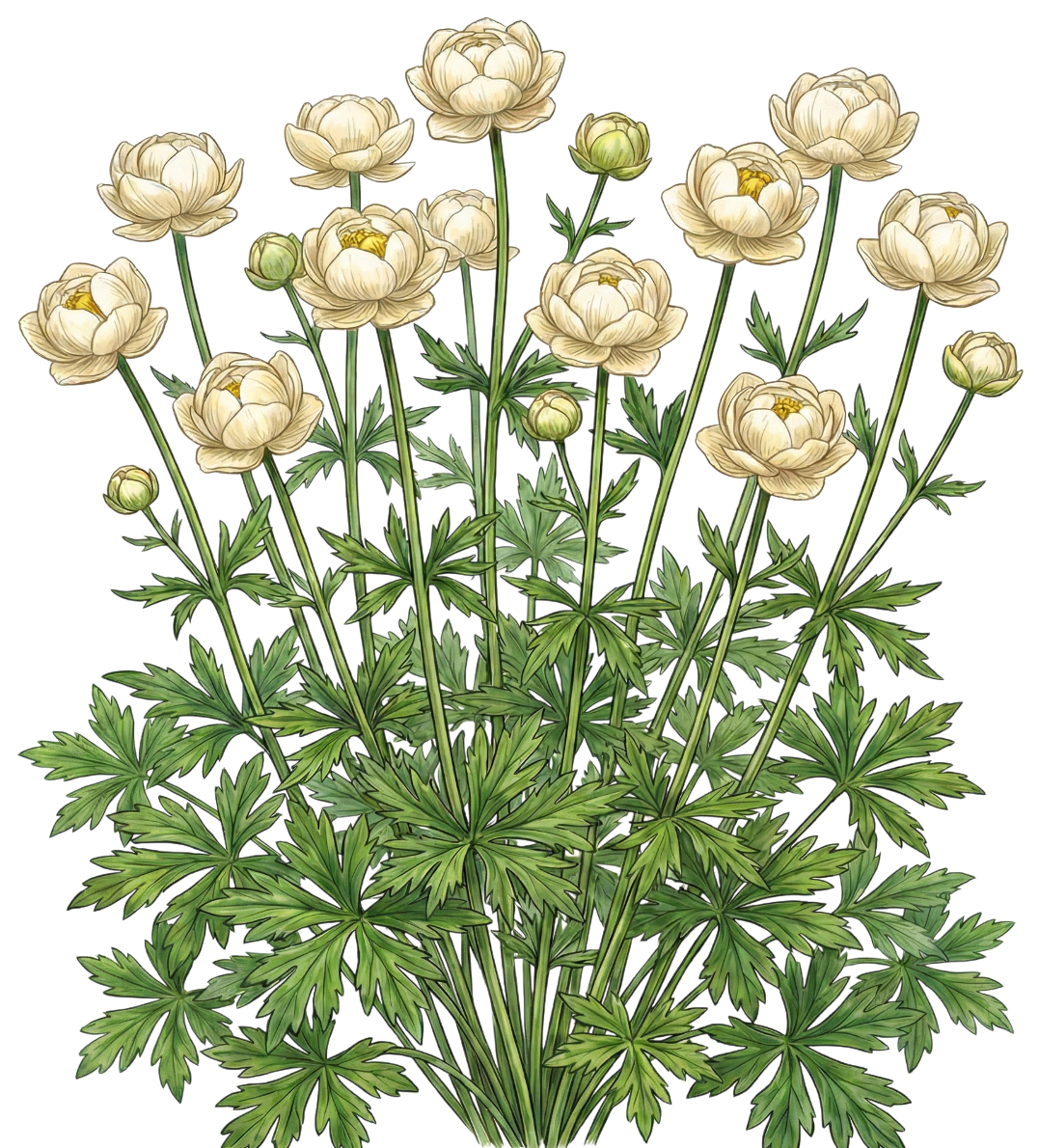 Купальница культурная 