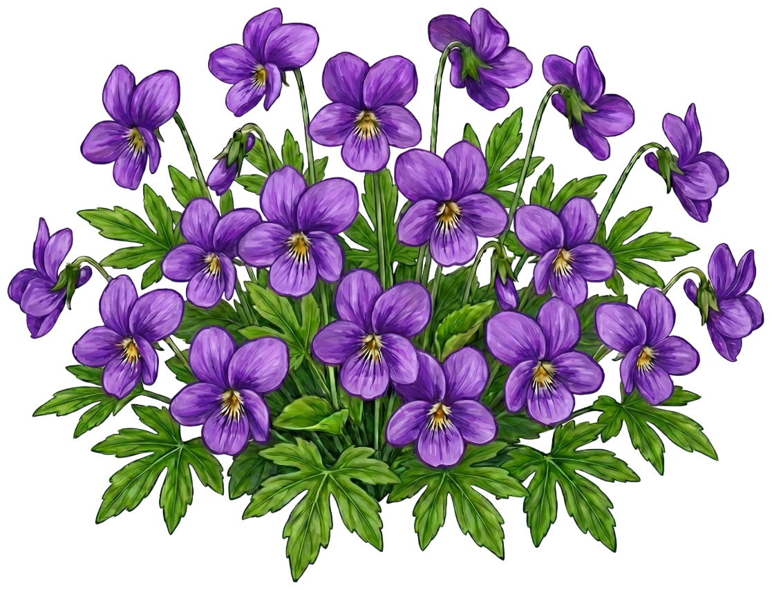 Виола (фиалка) пальчатая
