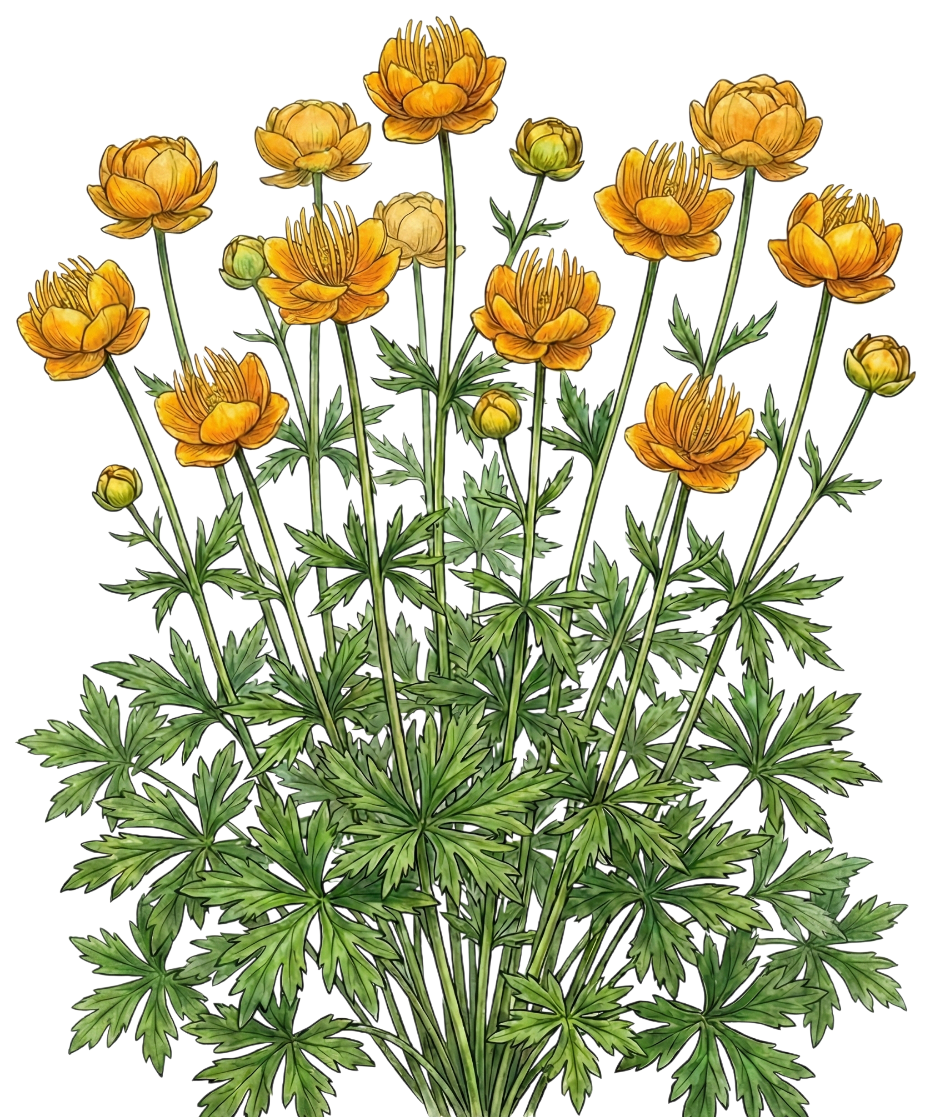 Купальница китайская 